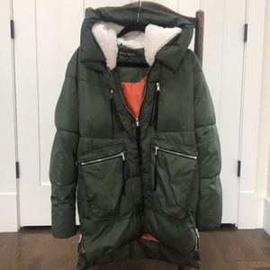 steve madden puffy 3/4 length puffy coat.